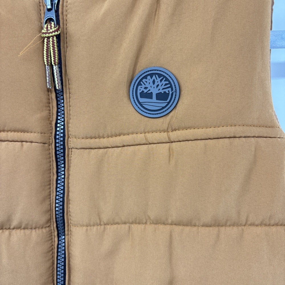 Timberland Outdoor Puffer Vest Jacket  Boy Sz 5T Camp Fall Winter‎ Pockets - Picture 2 of 8